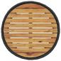 Preview: Gartensofa mit Tisch und Kissen Rund Schwarz Poly-Rattan
