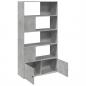 Preview: Bücherregal Betongrau 100x36x189 cm Holzwerkstoff
