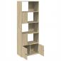 Preview: Bücherregal Sonoma-Eiche 70x36x189 cm Holzwerkstoff