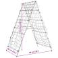 Preview: Pflanzennetz A-Rahmen 99x90x175,5 cm Stahl