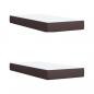 Preview: Boxspringbett mit Matratze Dunkelbraun 200x200 cm Stoff