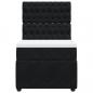 Preview: Boxspringbett mit Matratze Schwarz 100x200 cm Samt