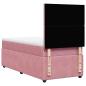 Preview: Boxspringbett mit Matratze Rosa 90x190 cm Samt