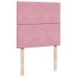Preview: Boxspringbett mit Matratze Rosa 90x190 cm Samt