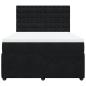 Preview: Boxspringbett mit Matratze Schwarz 160x200 cm Samt
