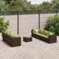 Preview: ARDEBO.de - 8-tlg. Garten-Lounge-Set mit Kissen Braun Poly Rattan
