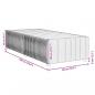 Preview: Bettgestell ohne Matratze Dunkelbraun 90x190 cm Stoff