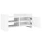 Preview: TV-Schrank Weiß 80x35x40 cm Holzwerkstoff