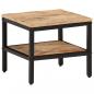 Preview: Couchtisch 35x35x30 cm Raues Massivholz Mango