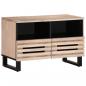 Preview: ARDEBO.de - TV-Schrank Weiß 70x34x46 cm Massivholz Mango