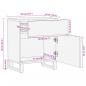 Preview: Nachttisch Braun 50x34x60 cm Massivholz Mango