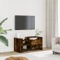 Preview: ARDEBO.de - TV-Schrank Räuchereiche 80x35x40 cm Holzwerkstoff