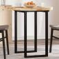 Preview: ARDEBO.de - Tischplatte Rund Ø70x4 cm Massivholz Akazie