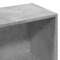 Preview: Bücherregal Betongrau 57x28,5x174 cm Holzwerkstoff