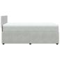 Preview: Boxspringbett mit Matratze Hellgrau 90x200 cm Samt