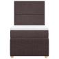 Preview: Boxspringbett mit Matratze Dunkelbraun 90x190 cm Stoff