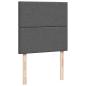 Preview: Boxspringbett mit Matratze Dunkelgrau 90x190 cm Stoff