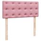 Preview: Boxspringbett mit Matratze Rosa 120x190 cm Samt