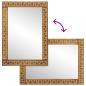 Preview: Badspiegel 50x70x2,5 cm Massivholz Mango und Glas