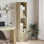 Preview: ARDEBO.de - Bücherregal Sonoma-Eiche 40x36x189 cm Holzwerkstoff