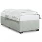 Preview: ARDEBO.de - Bettgestell ohne Matratze Hellgrau 90x200 cm Samt