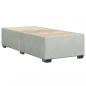 Preview: Bettgestell ohne Matratze Hellgrau 90x200 cm Samt
