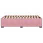Preview: Bettgestell Rosa 120x190 cm Samt