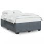 Preview: ARDEBO.de - Bettgestell ohne Matratze Dunkelgrau 140x190 cm Samt
