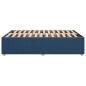 Preview: Bettgestell ohne Matratze Blau 140x190 cm Stoff