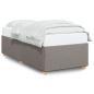 Preview: Bettgestell Taupe 80x200 cm Stoff
