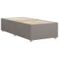 Preview: Bettgestell Taupe 80x200 cm Stoff