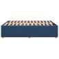 Preview: Bettgestell ohne Matratze Blau 140x200 cm Stoff