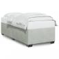 Preview: ARDEBO.de - Bettgestell ohne Matratze Hellgrau 100x200 cm Samt