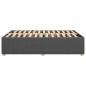 Preview: Bettgestell ohne Matratze Dunkelgrau 140x200 cm Stoff
