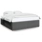 Preview: Bettgestell ohne Matratze Dunkelgrau 180x200 cm Stoff
