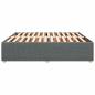 Preview: Bettgestell ohne Matratze Dunkelgrau 180x200 cm Stoff