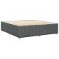 Preview: Bettgestell ohne Matratze Dunkelgrau 180x200 cm Stoff