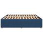 Preview: Bettgestell ohne Matratze Blau 180x200 cm Stoff