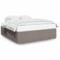 Preview: Bettgestell ohne Matratze Taupe 180x200 cm Stoff