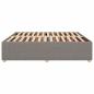 Preview: Bettgestell ohne Matratze Taupe 180x200 cm Stoff