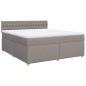 Preview: Boxspringbett mit Matratze Taupe 180x200 cm Stoff