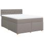 Preview: Boxspringbett mit Matratze Taupe 140x200 cm Stoff
