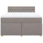 Preview: Boxspringbett mit Matratze Taupe 140x200 cm Stoff
