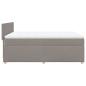 Preview: Boxspringbett mit Matratze Taupe 140x200 cm Stoff