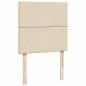 Preview: Boxspringbett mit Matratze Creme 90x190 cm Stoff