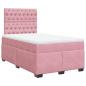 Preview: Boxspringbett mit Matratze Rosa 120x190 cm Samt