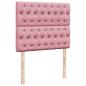 Preview: Boxspringbett mit Matratze Rosa 120x190 cm Samt