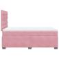 Preview: Boxspringbett mit Matratze Rosa 120x190 cm Samt