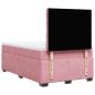Preview: Boxspringbett mit Matratze Rosa 120x190 cm Samt