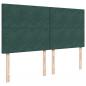 Preview: Boxspringbett mit Matratze Dunkelgrün 200x200 cm Samt